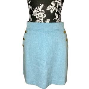 Blue Wool Loft Skirt